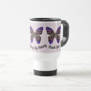 Caneca Térmica Obrigado Nanny Apreciação Bright Borboleta