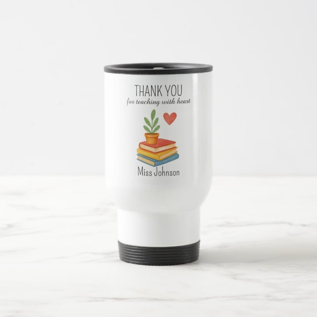Caneca Térmica Obrigado Professora - Presente De Apreciação Coraj (Centro)
