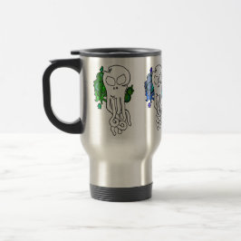 Caneca Térmica Octo Azul Crânio E Verde