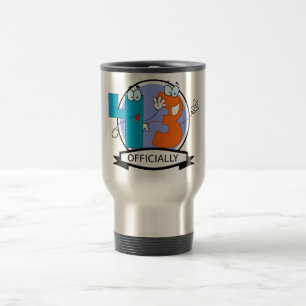 Caneca Térmica Oficialmente 43 Banner de Aniversário