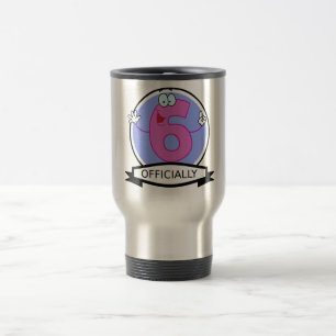 Caneca Térmica Oficialmente bandeira de 6 aniversários