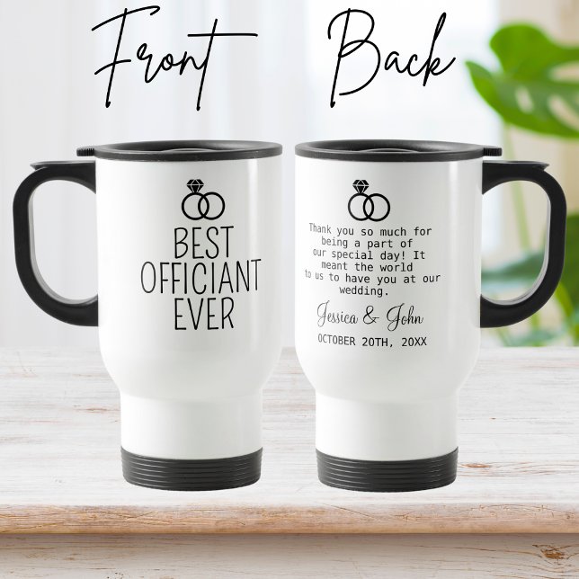 Caneca Térmica Oficiente Oficiente de Casamento Personalizado Nun (Criador carregado)