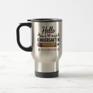Caneca Térmica Olá Jardim de Infância Personalizado Volta às Aula