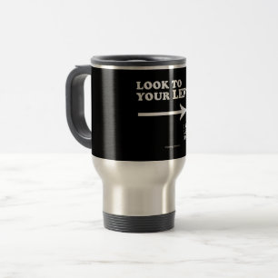 Caneca Térmica Olhe para a esquerda SlipperyJoe's espesso ce geom