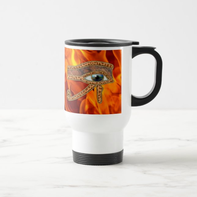 Caneca Térmica Olho de Horus Antigo Egípcio Art Mug (Direita)