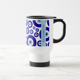 Caneca Térmica Olho do Mal, Olho Grego, Olho Turco, Mati, Seu Nom