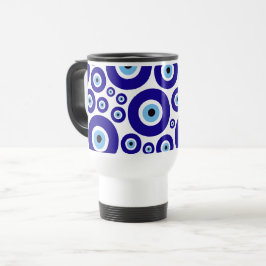 Caneca Térmica Olho Mau Padrão, Olho Grego, Olho Turco, Nazar