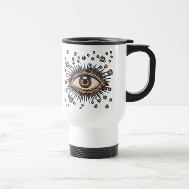 Caneca Térmica Olhos Estrelas Lua Celestial Nouveau (Direita)