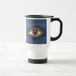 Caneca Térmica Olhos Estrelas Lua Celestial Nouveau