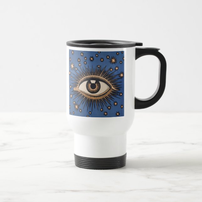 Caneca Térmica Olhos Estrelas Lua Celestial Nouveau (Direita)