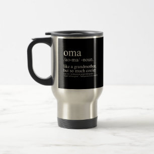 Caneca Térmica Oma Definition Engraçado Vovó Mulher Dia de as mãe