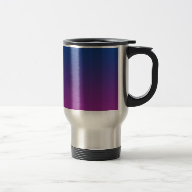 Caneca Térmica Ombre azul escuro & roxo (Direita)