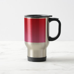 Caneca Térmica Ombre vermelho & cor-de-rosa
