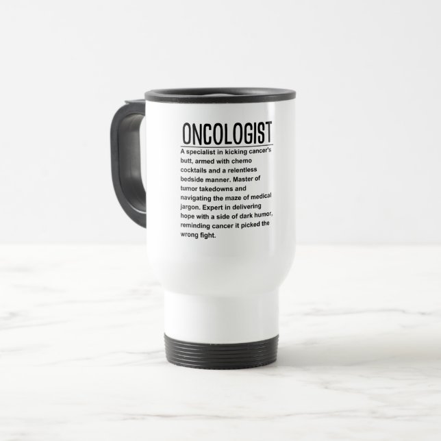 Caneca Térmica Oncologista (Frente Esquerda)