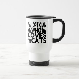 Caneca Térmica Optician Who Loves Cats