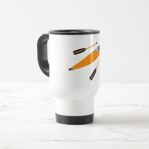 Caneca Térmica Orange Kayak com Oars