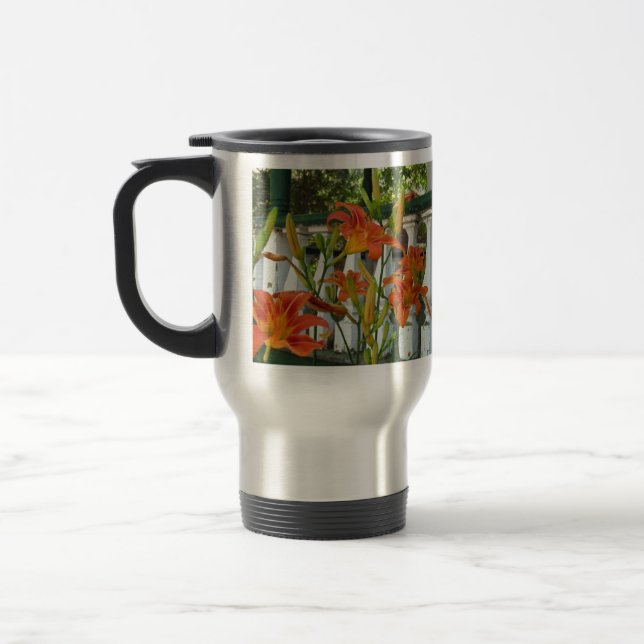 Caneca Térmica Orange Tiger Lily - Vineyard de Martha (Esquerda)