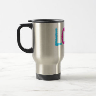 Caneca Térmica Orgulho amoroso arco-íris LGBTQ junho moderno