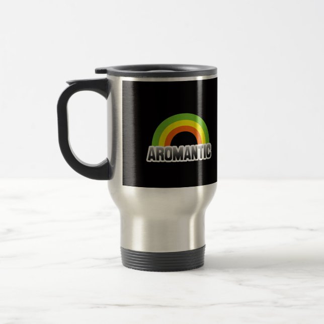 Caneca Térmica Orgulho Aromântico (Esquerda)