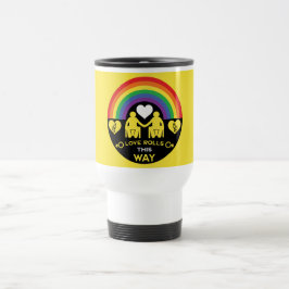 Caneca Térmica Orgulho de incapacidade da cadeira de rodas LGBTQ