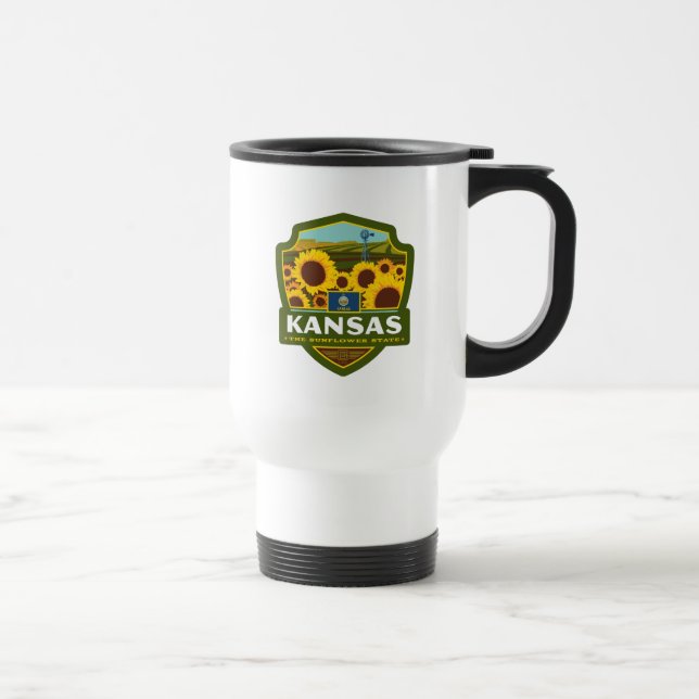 Caneca Térmica Orgulho Estatal | Kansas (Direita)