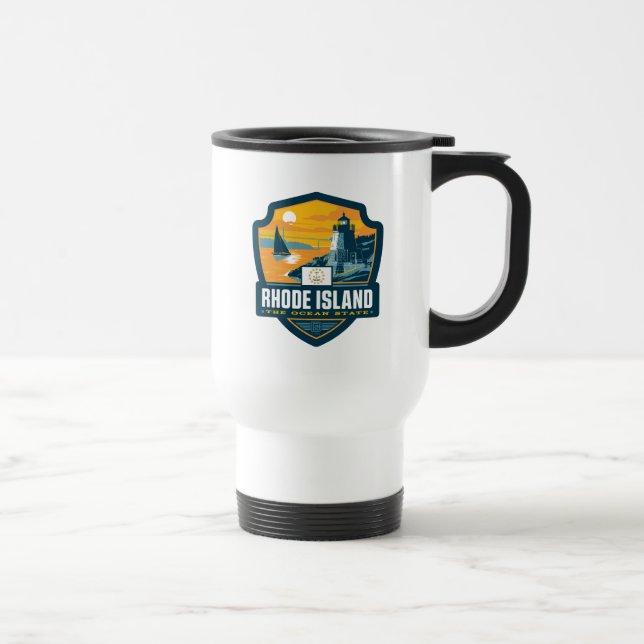 Caneca Térmica Orgulho Estatal | Rhode Island (Direita)