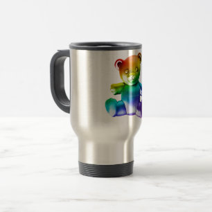 Caneca Térmica Orgulho gay do Urso de Urso de Brinquedo artístic