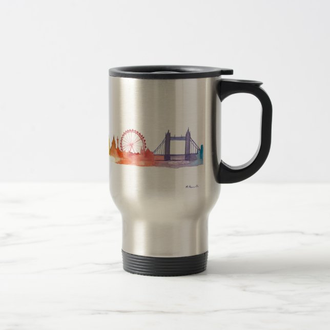 Caneca Térmica Orgulho Gay Lésbico de Londres Inglaterra  (Direita)