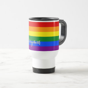 Caneca Térmica Orgulho gay LGBT Indicador arco-íris Cores Persona