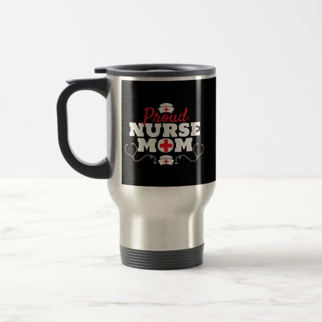 Caneca Térmica Orgulhosa Mãe Enfermeira (Esquerda)