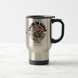 CANECA TÉRMICA ORGULHOSO EM ENSINAR MULTILÍNGUAS AOS APRENDIZADOR