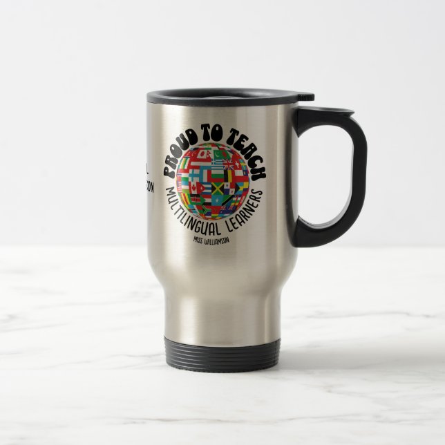 CANECA TÉRMICA ORGULHOSO EM ENSINAR MULTILÍNGUAS AOS APRENDIZADOR (Direita)