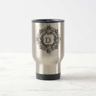 Caneca Térmica Ornamentado Vintage Flourish Wreath