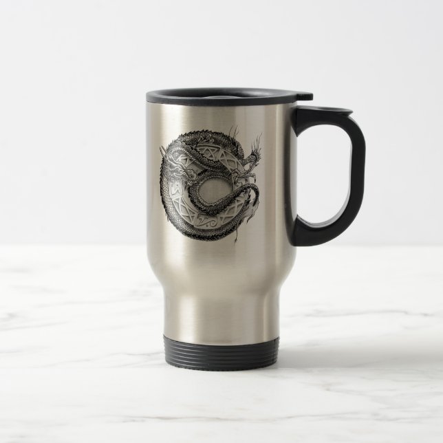 Caneca Térmica Ornamental do dragão (Direita)