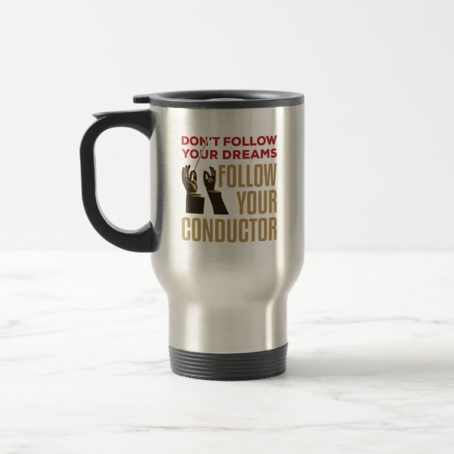 Caneca Térmica Orquestra Engraçado Siga Seu Condutor (Esquerda)