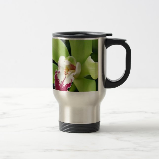 Caneca Térmica Orquídea Verde (Direita)
