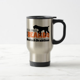 Caneca Térmica Os cães reais têm barbas - Deutsch Drahthaar