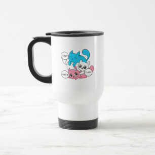Caneca Térmica Os Cats Trans Eles Os Seus Pronunciantes Transgêne