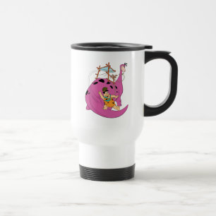Caneca Térmica Os Flintstones Fred que desliza abaixo da cauda