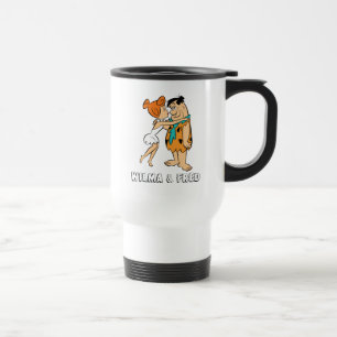 Caneca Térmica Os Flintstones   Wilma que beija Fred