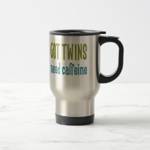 Caneca Térmica Os gêmeos precisam de cafeína