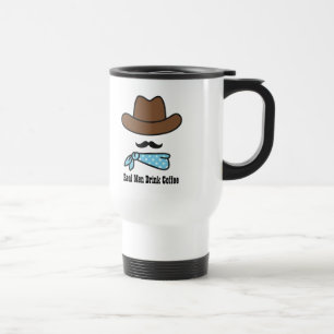 Caneca Térmica Os homens reais bebem o café e têm um moustache