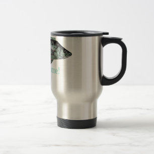 Caneca Térmica Os peixes temem-me citações do divertimento para