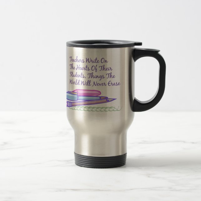 Caneca Térmica Os professores escrevem nos corações de seus (Direita)