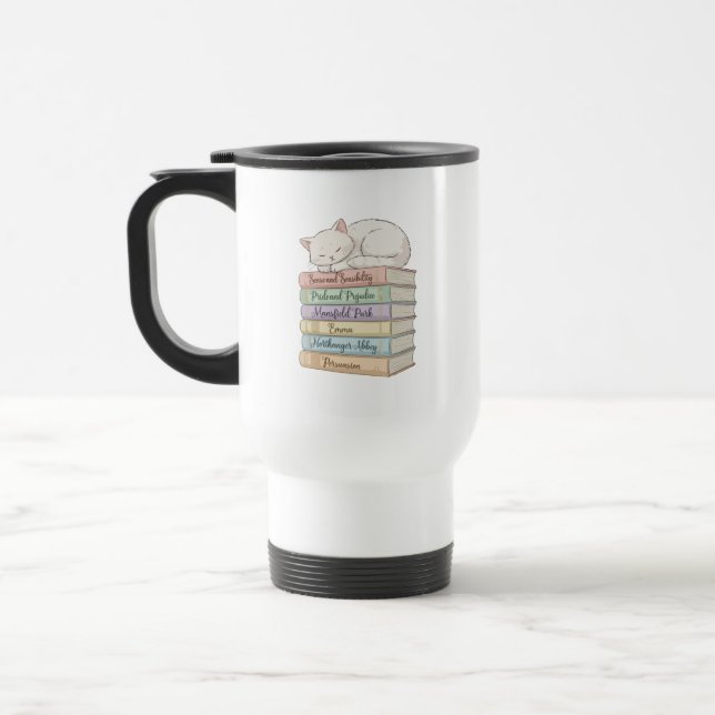 Caneca Térmica Os Romances de Jane Austen IX (Esquerda)