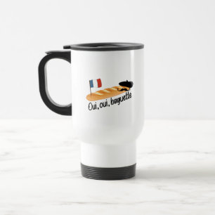 Caneca Térmica Oui Oui Baguette - Comida Francesa Engraçada