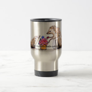 Caneca Térmica ouriço do bebê com cupcake do inseto rastejador