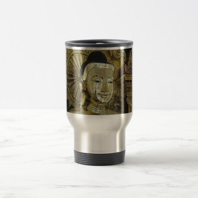Caneca Térmica Ouro Buda Statu Inspiracional Amor (Centro)