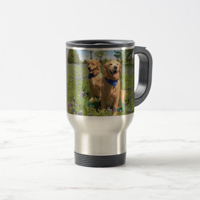 Caneca Térmica Ouro obtém Bluebonnet Mug (Frente Esquerda)