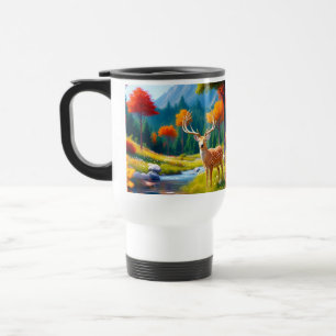 Caneca Térmica Ouro Veado na Floresta-987679